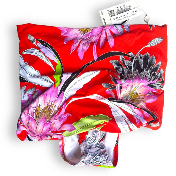 Trina Turk Shangri La Convertible Skirted High Waist Bikini Bottoms | Womens 4 - Picture 5 of 7